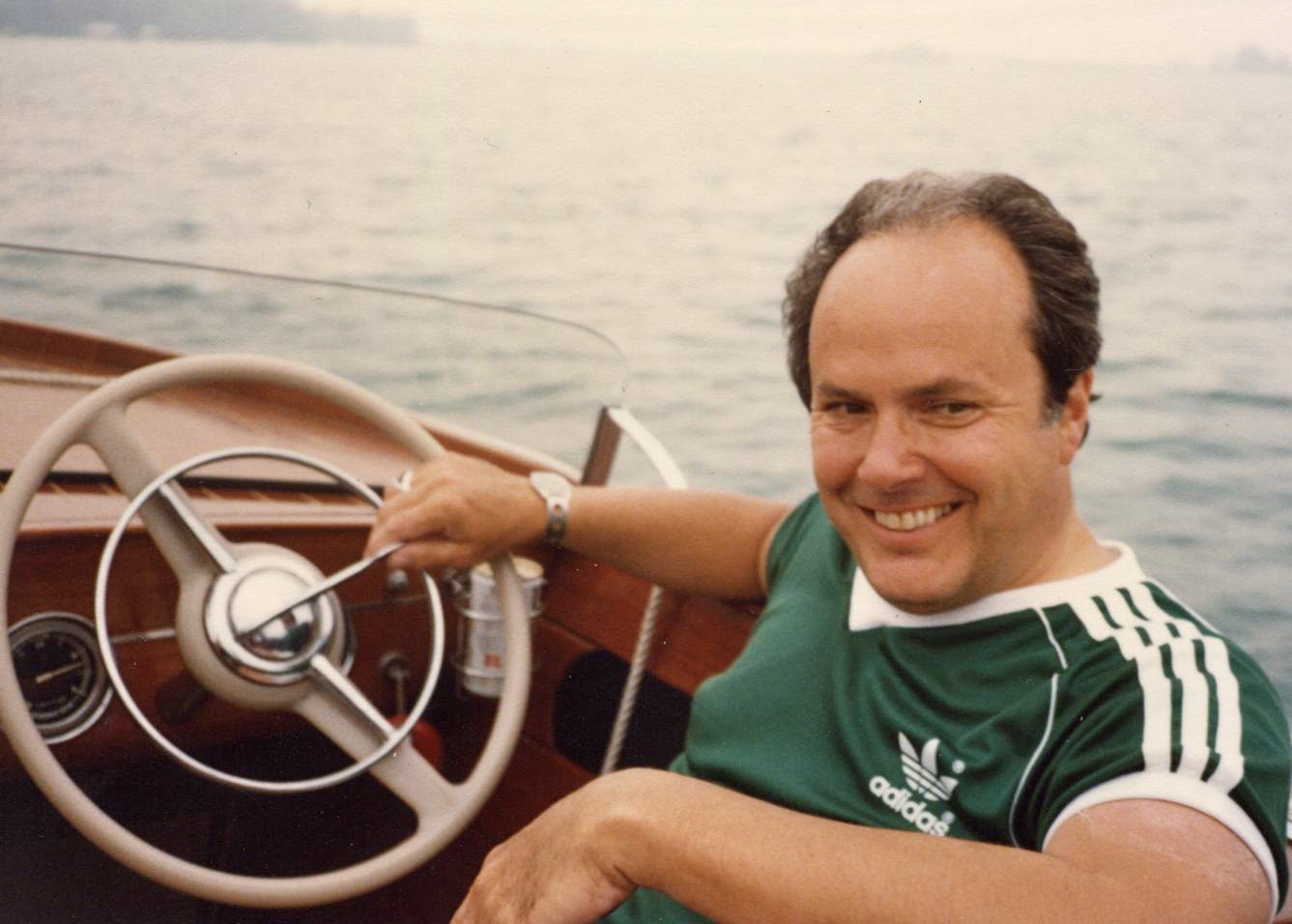 Frank Hagerty in one of his wooden boats | Hagerty Insurance archives