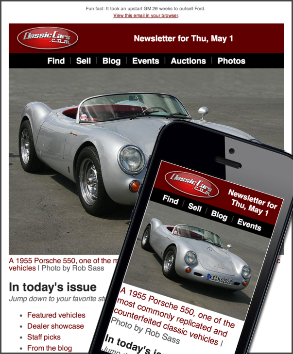 ClassicCars.com Newsletter