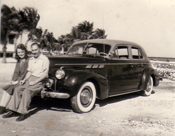 The Laffords with their 8-cylinder Pontiac |Lafford family archives