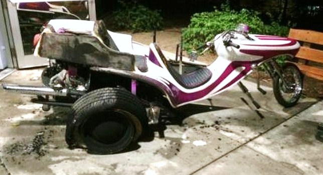 The Ed ‘Big Daddy’ Roth trike High Flyer was scorched in the arson fire | National Automotive Museum 