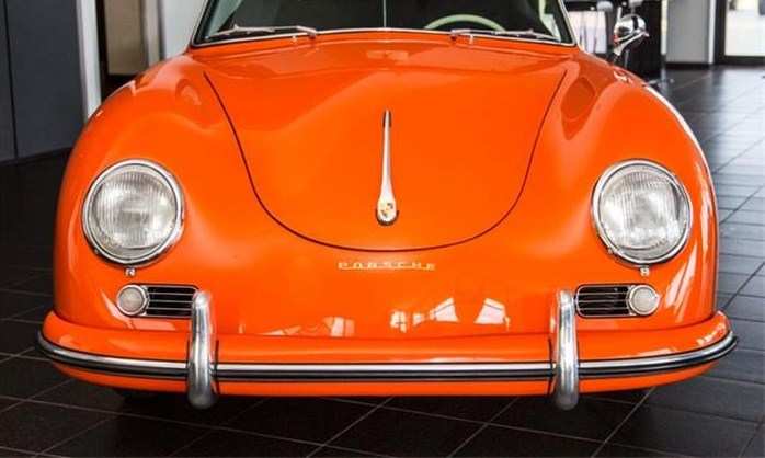 The bright-orange paint was determined to be this Porsche’s original color