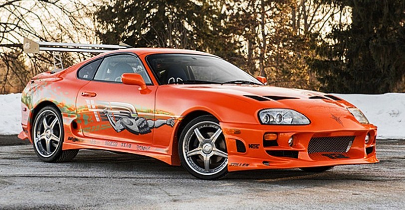 The custom 1993 Toyota Supra was driven in the movie by the late actor Paul Walker | Mecum Auctions 