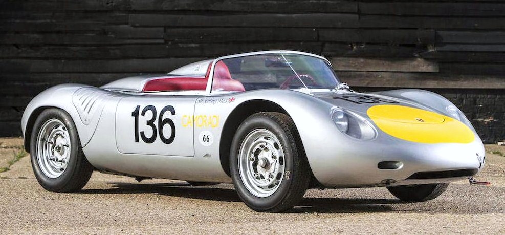 The 1961 Porsche RS-61 race car comes from Stirling Moss’s personal collection | Bonhams photos