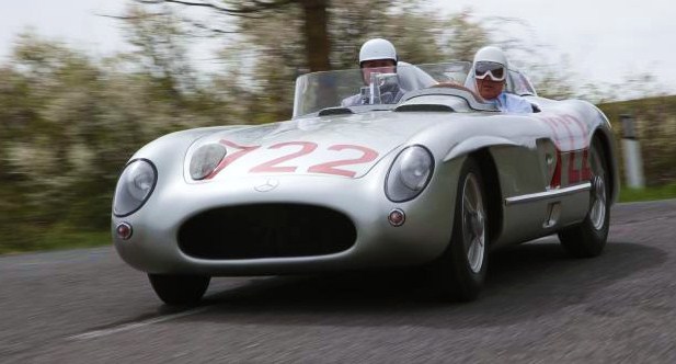 Stirling Moss at the wheel of the winning Mercedes-Benz 300 SLK in April | Mercedes-Benz