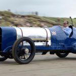 Don Wales at the wheel of 350hp Sunbeam at Pendine 1