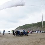Don Wales drives 350hp Sunbeam over start line at Pendine