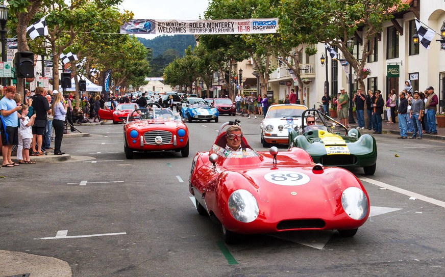 Vintage race cars roll through Monterey in last year’s show | Mazda Raceway Laguna Seca