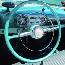 Steering wheel at Pacific Grove Concours