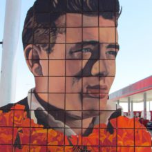 James Dean panel at Blackwells Corner in Lost Hills