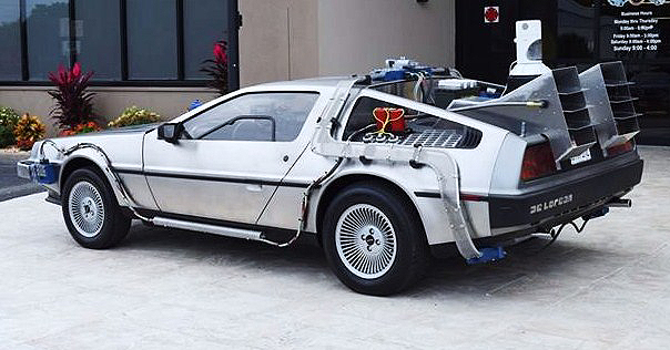 Time-travel gear includes a flux capacitor and other faux gadgets 