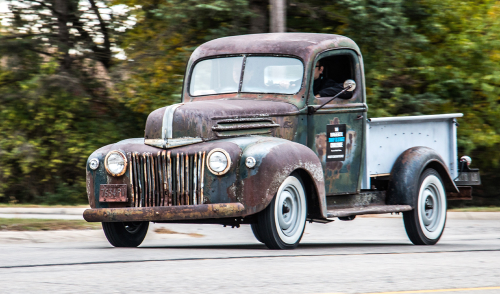The newly rebuilt 1946 Ford pickup heads out on its 700-mile maiden voyage | Hagerty photos 