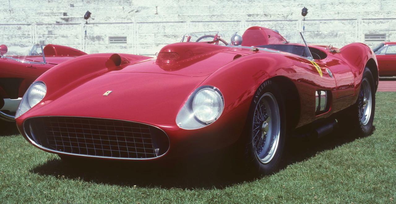 1957 Ferrari 335 S Scagliati Spider on display in Rome in 1997 | Marcel Massini photo courtesy Artcurial Motorcars