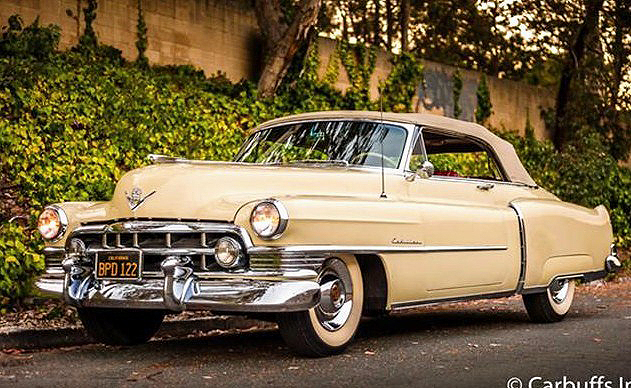 he 1950 Cadillac convertible is said to be a low-mileage California car in original condition