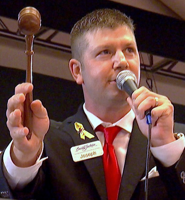 Barrett-Jackson’s new head auctioneer Joseph Mast 