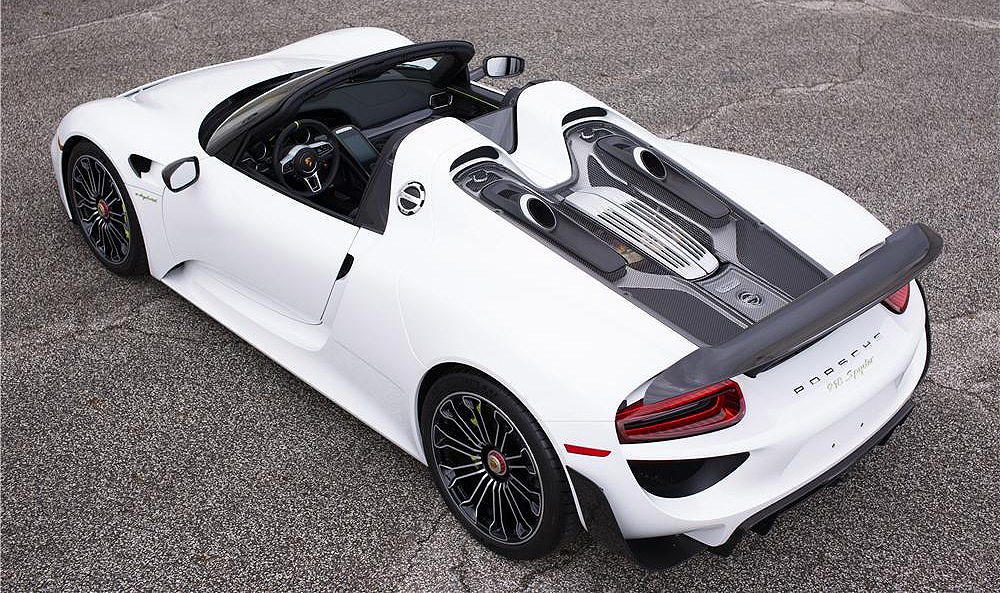 The 2015 Porsche 918 Spyder is essentially a new car with 595 miles on the odometer | Barrett-Jackson photos 