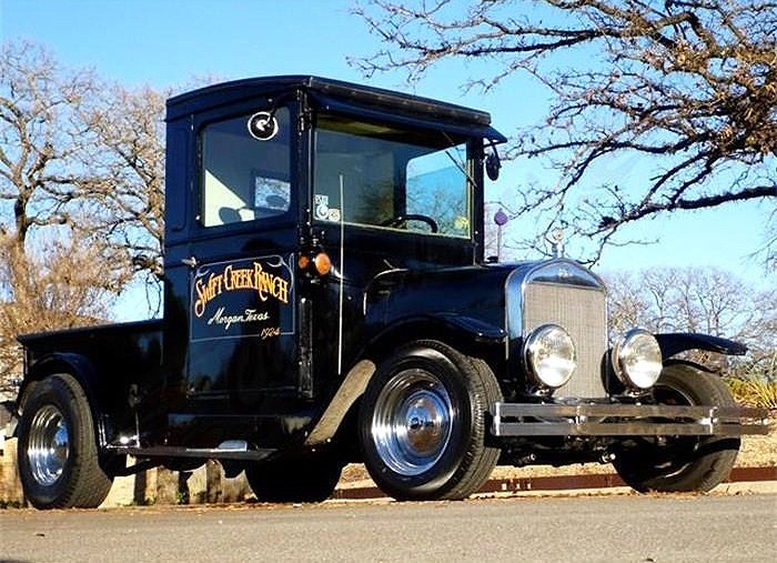 The 1924 Ford 'Tall T' custom pickup was created from a stock-body Model T truck 