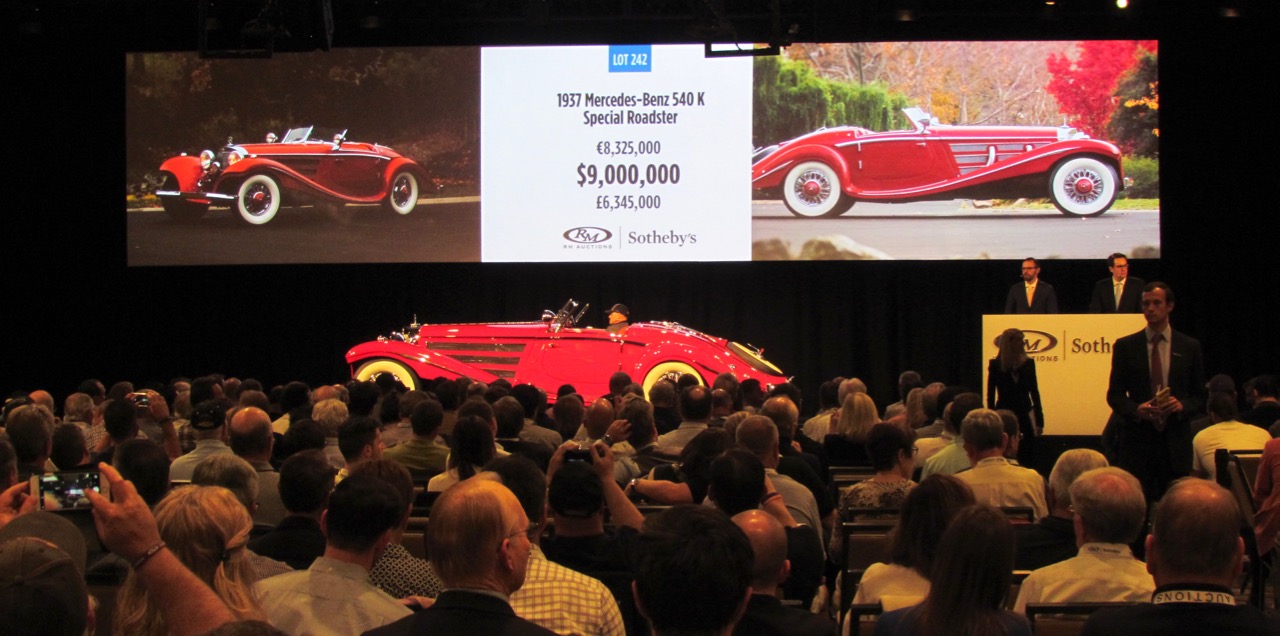 1936 Mercedes-Benz 540 K Special Roadster on the block Friday at RM Sotheby's | Larry Edsall photos