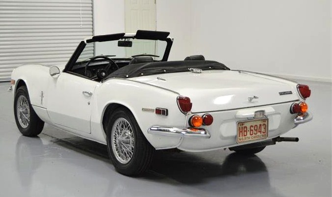 The Triumph retains the original Spitfire styling cues 