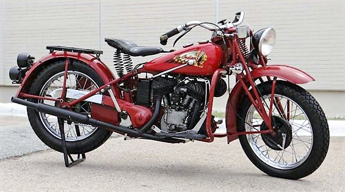 The highly original 1941 Indian Sport Scout appears to be complete and intact 