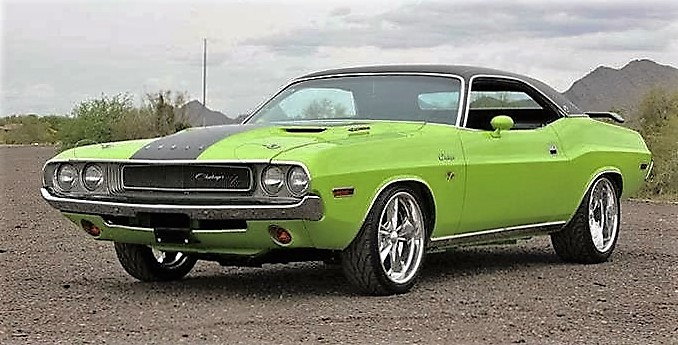 The 1970 Dodge Challenger is a re-creation of the rare 426 Hemi coupe, and formerly owned by shock rocker Alice Cooper 