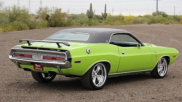 The Hemi Challenger is set off by a factory Go wing and custom wheels