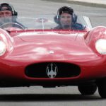 1957 Maserati 250S gets under way