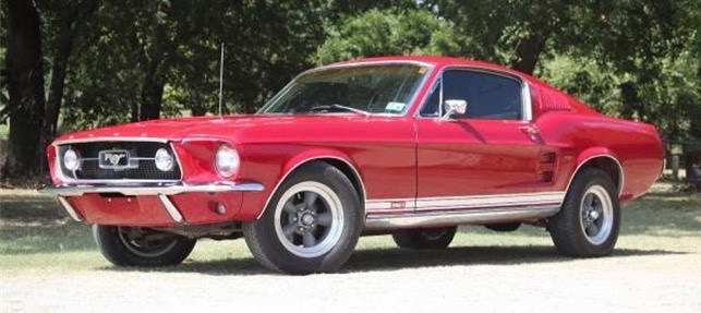 '67 Mustang advertised on ClassicCars.com