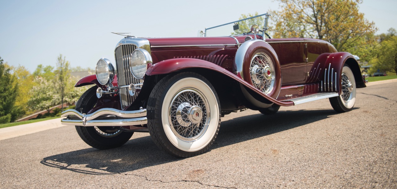 1929 Duesenberg Model J 'Disappearing Top' convertible coupe being sold at auction to benefit Hillsdale College | RM Sotheby's photos by Darin Schnabel