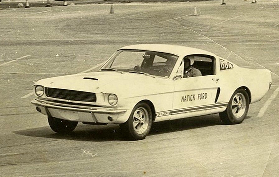 The GT350 during an apparent autocross i this period picture | Bonhams archive photo 