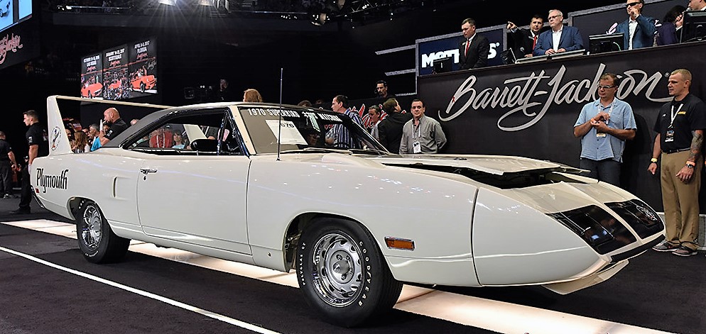 A 1970 Plymouth Hemi Superbird sold for $330,000 