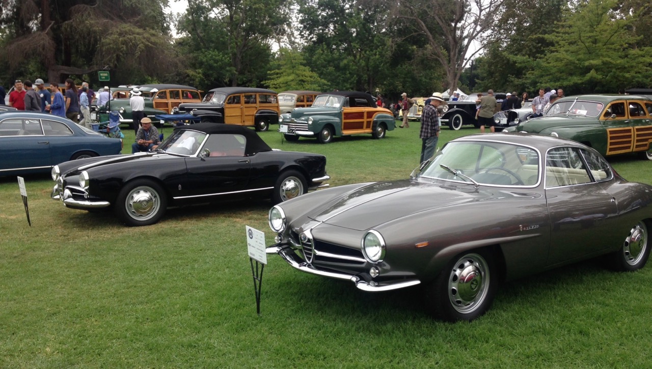 Alfas, woodies and trees are part of the attraction at the San Marino Motor Classic | Larry Crane photos