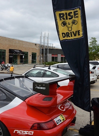 Rise & Drive gathers monthly at a Chicago collector car hub