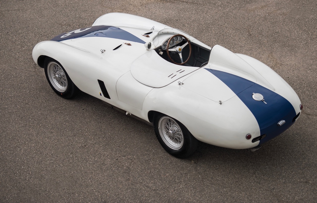 Jim Hall has owned this 1955 Ferrari 750 Monza Spider for some 60 years | RM Sotheby's photos (Darin Schnabel)