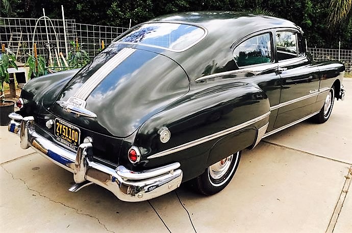 The fastback-coupe styling is striking on this Pontiac