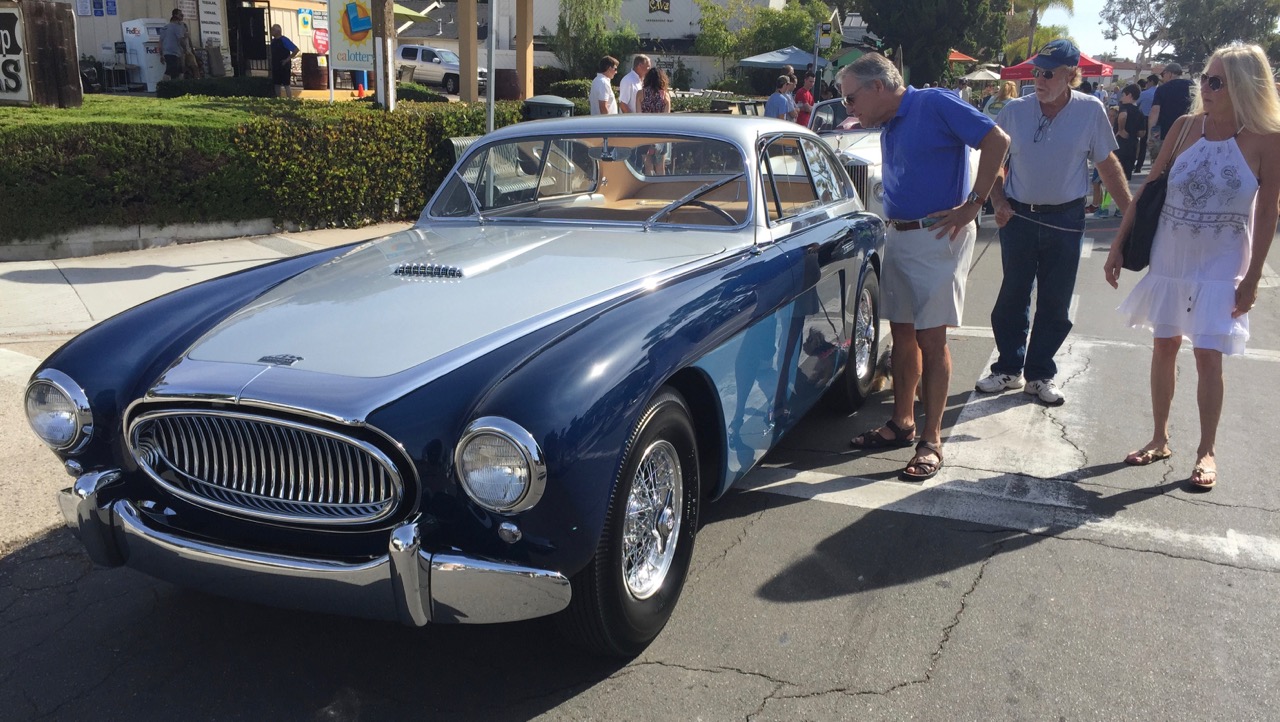 A Cunningham draws admirers at a cars-and-coffee gathering in Santa Barbara, California | Photos by Larry Crane