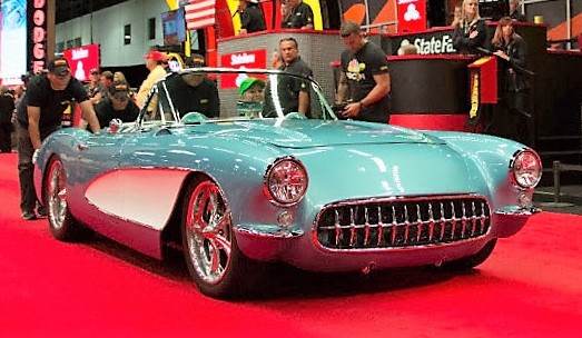 The 1957 Chevy Corvette resto-mod roadster on the block after its sale 
