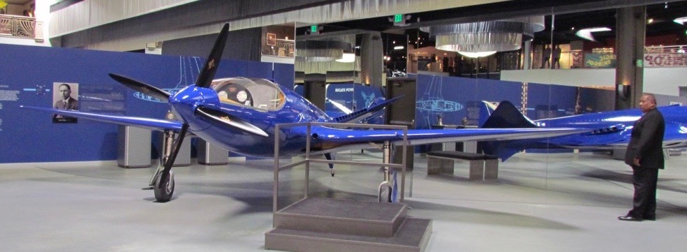 Bugatti-designed P100 aircraft on display at Mullin museum | Larry Edsall photos