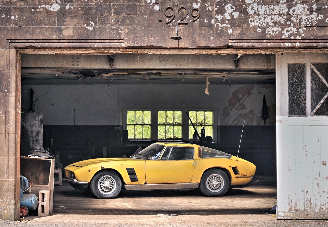 $40,ooo to $65,000 is pre-auction estimate on barn-found 1967 Iso Grifo GL Series I | Auctions America photo by Tim Scott