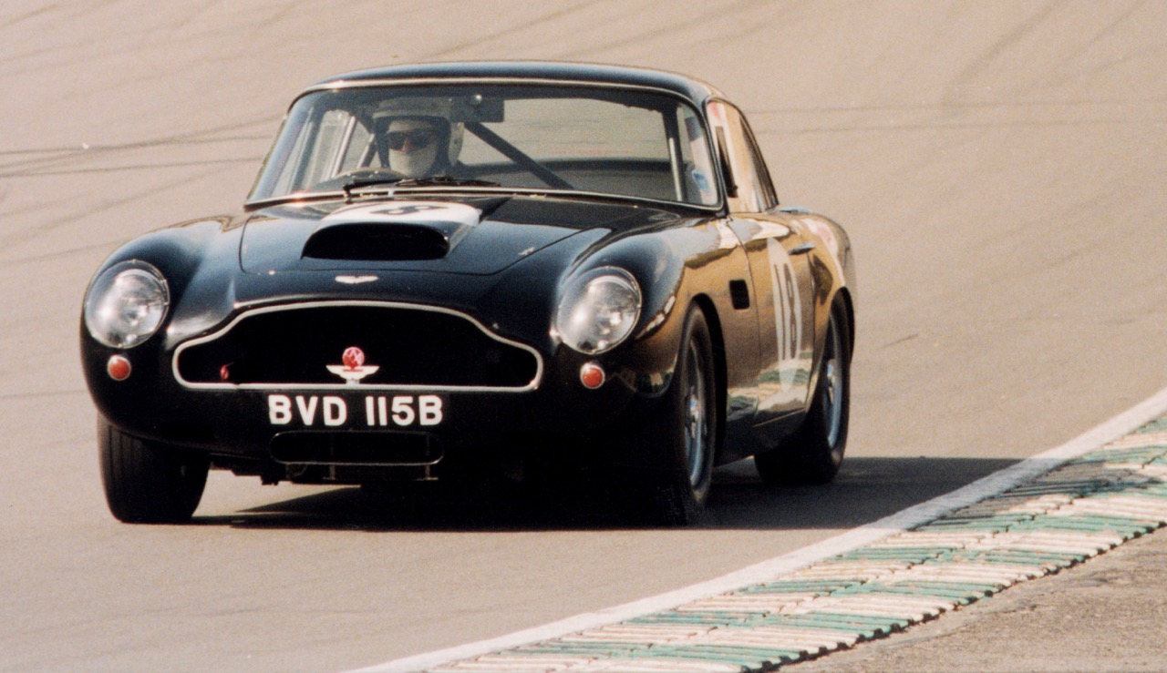 A DB4 GT on the track