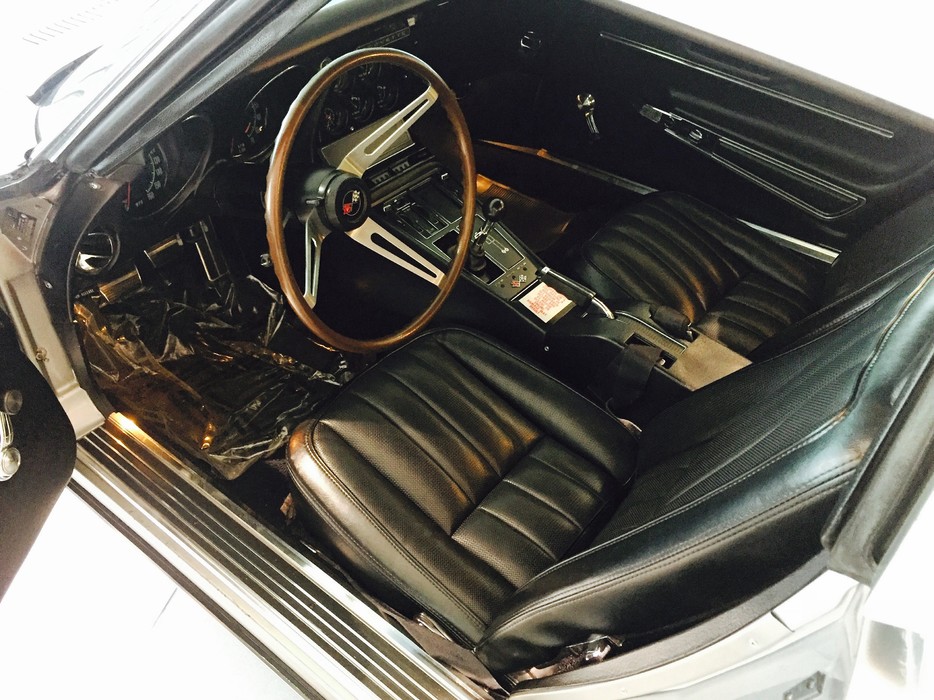 The Corvette was professionally restored 