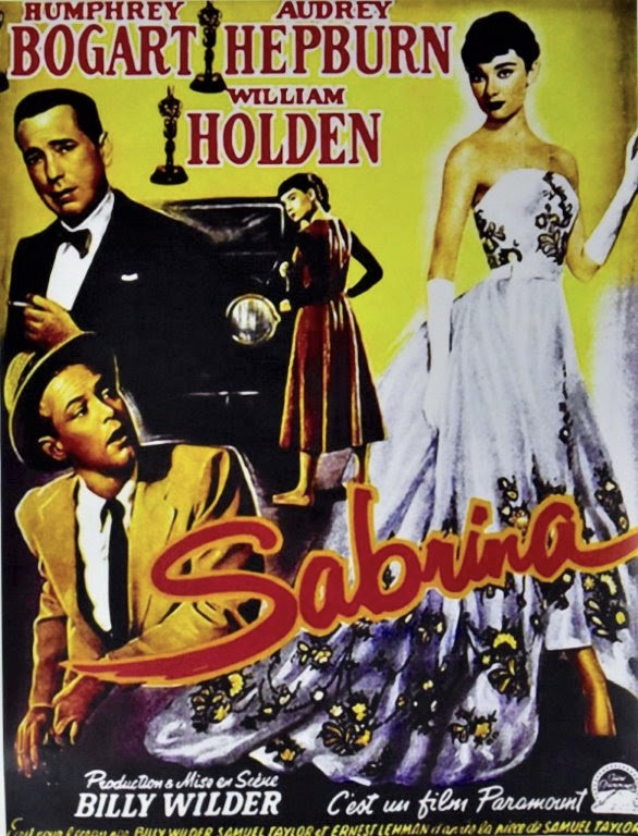 A poster for the 1954 film 'Sabrina' 