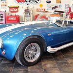 The Shelby Cobra is a continuation model with a fiberglass body 