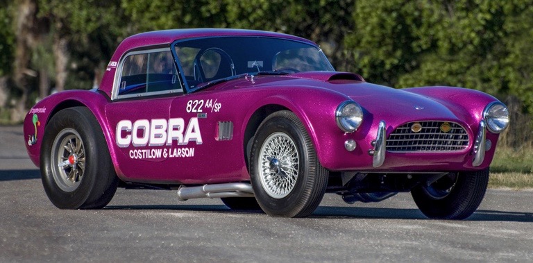 This 1963 Shelby 289 Cobra 'Dragonsnake' was independently built but is officially recognized | Worldwide Auctioneers photos