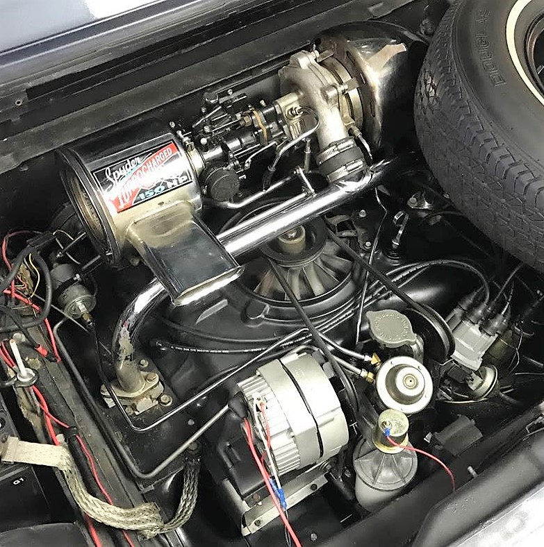 The flat-six, air-cooled engine is boosted by the turbo to 150 horsepower 