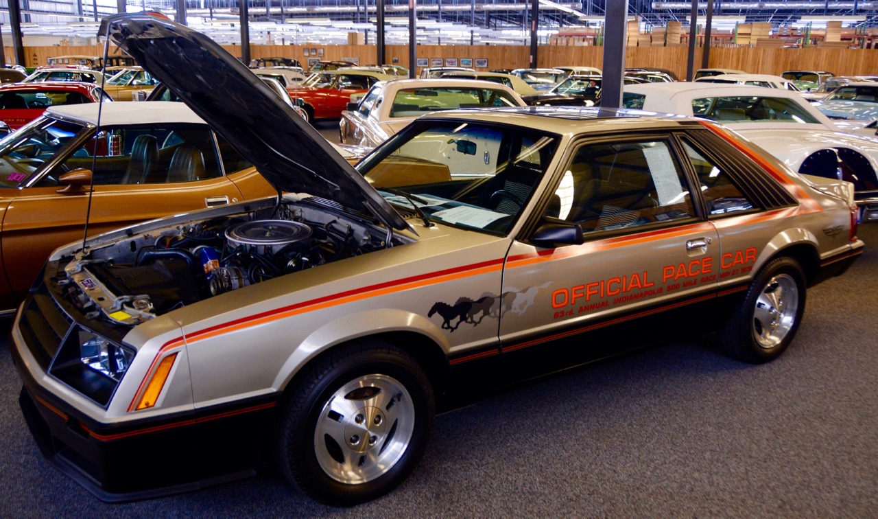 Remember these slick Indy Pace Car Mustangs? This one has only traveled 56 miles since new | Jim McCraw photos