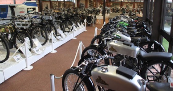 Some of the 1,000 motorcycles in the museum collection | NMM photo