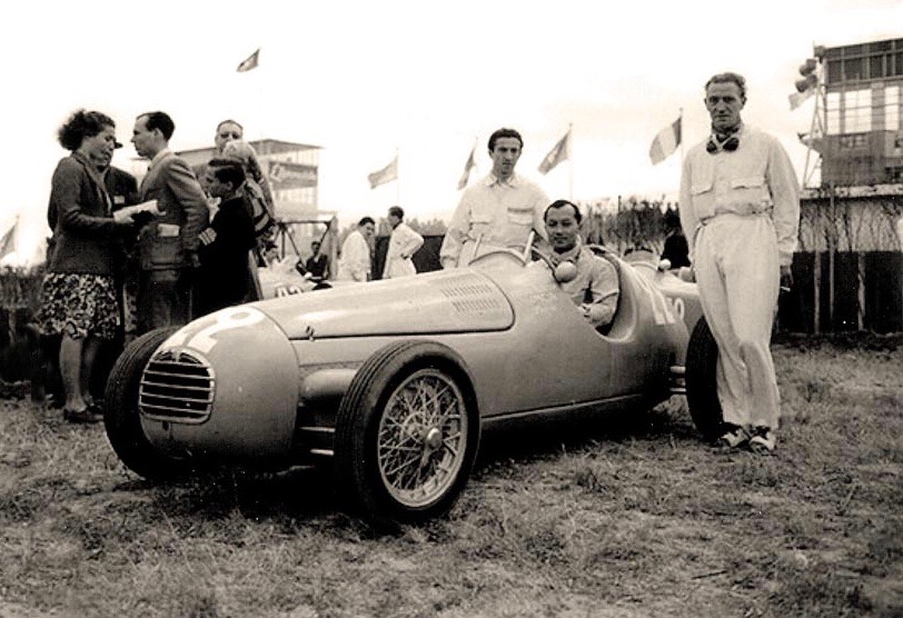 Period photo of the 1948 Simca-Gordini