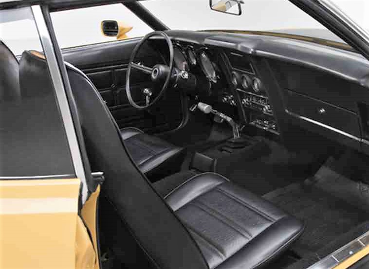 The clean-looking interior is said to be mostly original 