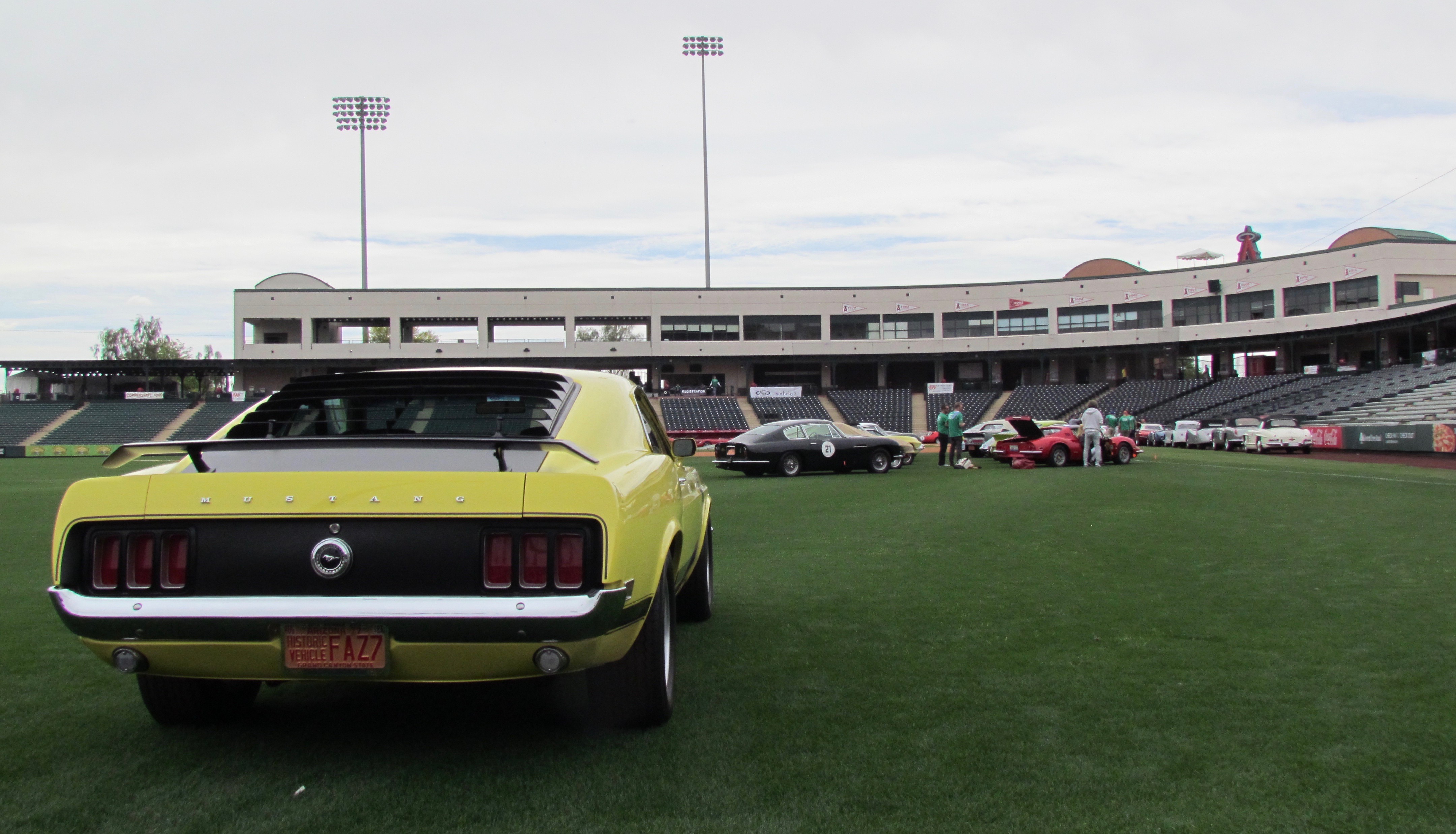 Cars on the baseball field: Passions united