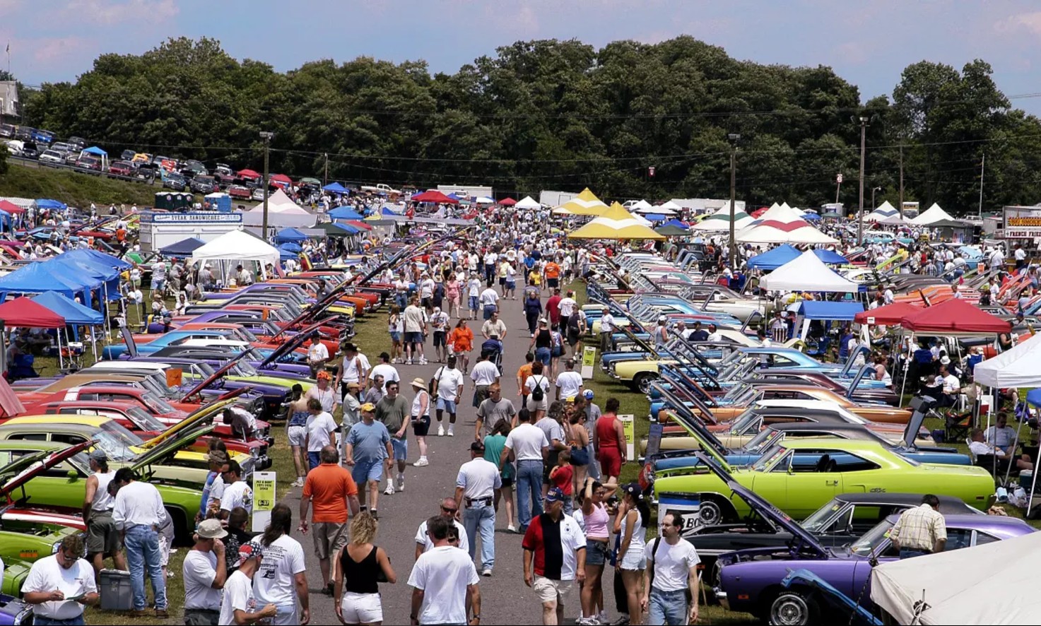 Giant Carlisle swap meet, toptier concours cars and events